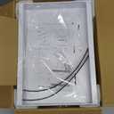 2 Pack Pull Out Cabinet Organizer, 21.8" Deep Slide Out Drawer for Cabinets Adhesive Pull Out Drawers Heavy Duty Pull Out Shelves for Kitchen, Cupboard, Pantry, Bathroom-White