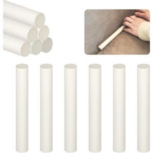 6 Pcs White Silicone Foam Strip Rods Sofa Cover Gap Filler Durable Non Deforming Sofa Slipcover Tuck Grips Slip Prevention 0.8 Inch Diameter Couch Cushion Stay Holder