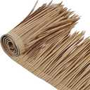 Mexican Tiki Hut Grass Skirting Roof Tiki Bar Grass Duck Blind for Thatch Roofing Bar Decorations Roll Palm Palapa Straw Thatch Roof for Fence Party(Brown,118 x 15 Inch)