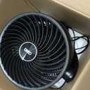 DREO Fan for Bedroom, 13-Inch Oscillating Table Air Circulator Fan for Whole Room, 120 Tilt Adjustment, 25dB Ultra-Quiet, 75ft Powerful Airflow, 4 Speeds Desk Fans with Remote for Home, Office, Small