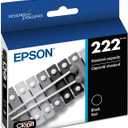 Epson 222 Claria Ink Standard Capacity Black Cartridge (T222120-S) Works with Workforce WF-2960, Expression XP-5200
