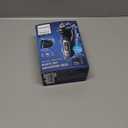 Philips Norelco Shaver 3900 Series, Wet and Dry Electric Shaver, P-Cap, Travel Pouch, Charging Stand, Storm Blue, Model S3341/92 (Silver New)