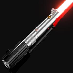 Upgrade App Control ANK Lightsaber, Smooth Swing 34 Sets Sound Effects 12 Light Effects and 16 Colors Change, Metal Dueling Light Saber for Adults Cosplay Gift (Pixel-ANK)