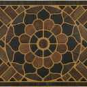 Mohawk Home Medallion Grain Casual Ornamental Gray 2' X 4' Door Mat Perfect for Porch, Garage (Grey)