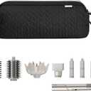 KarSyon Shark Flex Style Case for Dyson Airwrap Hair Dryer Brush Revlon Hair Tools Travel Bag Carrying Case Flat Curling Iron Organizer (Black)
