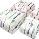 Insulated Food Covers 4 Pieces Foldable Cover for Food Collapsible Food Tent Kitchen Restaurant Picnic (Red-Green)