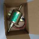 Electric Fuel Pump 12V Universal Low Pressure 12 Volt Transfer Inline Fuel Pump for Lawn Mower Carburetor Gas Diesel Engine 2.5-4psi HEP-02A