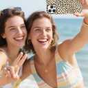 Jusy Compatible with MagSafe Polka Dot Leopard Print Phone Case for iPhone 15 Pro, Trendy Luxury Magnetic Soft TPU and Hard PC Protective Phone Cover for Women Girls - Polka Dot