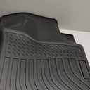 Floor Mats & Cargo Liner Set Fit for 2020-2024 2025 Hyundai Venue (Cargo Liner Only Fit The Upper Layer) All Weather Protection TPE Anti-Slip Car Full Set Floor Liners Custom Accessories-Black