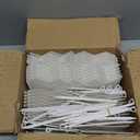 Vashly 40Ft Edging for Landscaping 6 inch Tall Garden Edging with 40Pcs Anchoring Stakes, 40Pcs White Garden Edging Border Landscape Edging Flower Bed Edging Borders