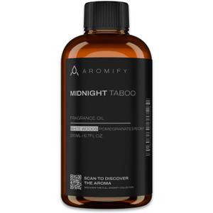 Midnight Taboo Diffuser Oil, Inspired by Luxury Hotels, 6.7 Fl Oz 200 mL, Hotel Scent for Home, Office, Bathroom & Spa, Aromatherapy Essential Oil, Lemon & Pomegranate Scents.