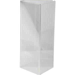 Clear-Ad - LHE-49 - Acrylic 3-Sided Table Tent Menu Holder 4x9 in Bulk (Pack of 25)