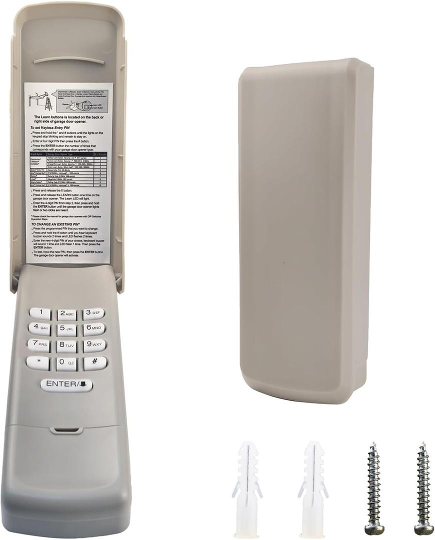 2026 Upgraded Universal Garage Door Opener Keypad for LiftMaster, Chamberlain,Craftsman & Wayne Dalton Garage Openers Manufactured Since 1993.877Max/878Max,G940EV-P2,CMXZDCG440