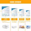 MEIQIHOME Vacuum Storage Bags, Space Saver Sealer Bags,Vacuum seal bags for clothing, Pillows, Comforters, Blankets, Bedding,Travel,8 LARGE