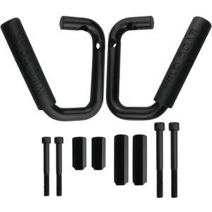 Pack of 2 Front Grab Bar Grab Handles Black Textured Compatible with 2007-2017 Jeep Wrangler JK JKU Car