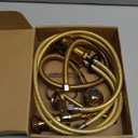 Salon Shampoo Bowl Faucet Vacuum Breaker Kit Spa Beauty Salon Shampoo Bowl Sink Hair Salon Bath Accessories Bathroom Hot Cold Faucet Spray Hose Replacement Set for Backwash Barber Chair