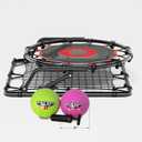 IE Sports Metal Ricochetball Game Set (Includes 2 Balls, Dual-Sided Net and Pump) Adjustable Portable Outdoor, Yard, Beach, Lawn & Camping Game