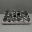 KEYWING 4oz Small Glass Jars with Black Lids, 24 Pack Amber Empty Cosmetic Containers Round Glass Jar with Inner Liners for Lotions, Powders and Ointments