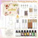 JUYRLE Perfume Making Kit- DIY Roller Perfume Making Kits for Women, Make Your Own Scent with Essential Oil, Bottle, Roller Fragrance Set, Fragrance Gifts for Women Girls