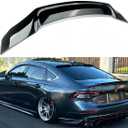 Rear Spoiler Compatible with 2023-2025 Honda Accord 11th Gen, R Style Duckbill Sedan, Trunk Exterior High Kick Tail Deck Lid Wing Lip (Glossy Black)