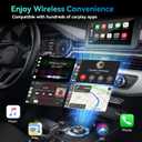 2-in-1 Wireless CarPlay Adapter for iPhone & Android, 2026 Upgraded Wireless Adapter with Zero Latency, 3 Second Auto Stable Connection,Plug & Play for 2016+ Cars with USB-A USB-C Ports