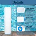 C-7488 Swimming Pool Filter Replaces Filbur FC-1226, Hayward CX880XRE, PA106, C4020, C-4025, 725-175-04, 71061, 106 Sq.Ft. 4 Pack