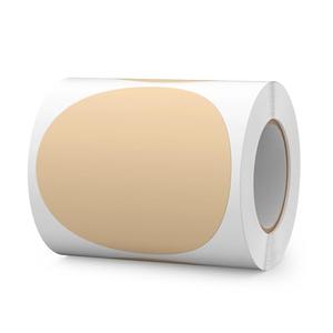 FINDAT 300 PCS Circle Stickers 4 Inch Kraft Vinyl Floor Dots Sticker Removable Self-Adhesive Colored Large Round Label Roll for Marking Inventory Organizing Classroom Line Up Spots