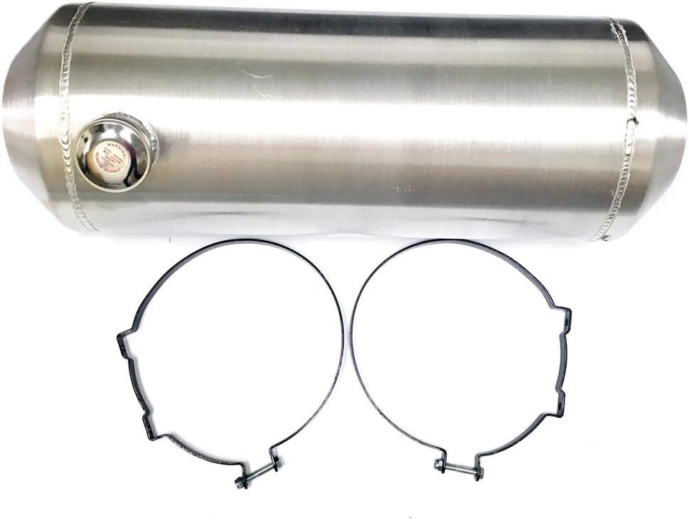 JSD Spun Aluminum 1/4" NPT Outlet Gas Fuel Tank Cell 9-1/2 Gallon, 10" x 28-1/2"