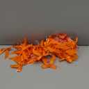 Bright Creations 100 Pack Orange Twist Tie Bows for Treat Bags - 3" Small Satin Ribbons Orange Twist Ties for Craft Decoration, Gift Wrap, Themed Party Favors, Baked Goods