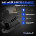 X-Change Coupler Bracket Quick Attach Mini Excavator Attachment Compatible with Bobcat E Series Black-Coating Steel Attach Coupler