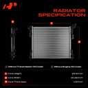 A-Premium Engine Coolant Radiator Assembly Compatible with Dodge Grand Caravan 2008-2020 & Chrysler Town & Country 2008-2016 & Ram C/V 2012-2015 & VW Routan 2009-2014
