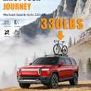 Lockable 330lbs Roof Rack Cross Bars Compatible with Rivian R1S 2022 2023 2024 2025 2026 (Without Roof Rails), Heavy Duty Anti-Theft Aluminum Roof Rails Crossbars Luggage Cargo Carrier