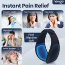 NEWGO Wisdom Teeth Ice Pack Head Wrap for Face Oral Surgery, FSA Eligible, Jaw Ice Pack for Face with 4 Hot Cold Gel Pack for TMJ, Tooth Extraction, Tonsillectomy Recovery (Black)