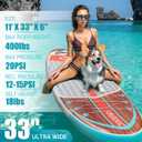 Inflatable Stand Up Paddle Board with SUP Accessories, 11'*33" Inflatable Paddle Boards for Adults & Youth of All Skill Levels