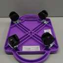 hand2mind Purple Indoor Scooter Board with Safety Handles for Kids Ages 6-12, Plastic Floor Scooter Board with Rollers, Physical Education for Home, Homeschool Supplies (Pack of 1)
