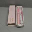 Auto Hair Curler, Automatic Curling Iron with 4 Temperature & 3 Timer, Automatic Shut-Off, Anti-Scald, Anti-Tangle Rotating Curling Wand for Hair Styling, Pink