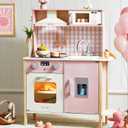 Tiny Land Play Kitchen for Kids – Real Lights, Sounds & Adjustable Height, 38.5 x 11.8 x 30.3 inches