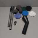 Leebein Electric Spin Scrubber, Cordless Cleaning Brush for Bathroom Shower Tub, IPX7 Waterproof Power Scrubber with 7 Brush Heads, Extendable Long Handle and 2 Speeds Scrubber for Bathtub Floor (Black)