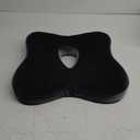 Ergonomic Memory Foam Seat Cushion for Office Chair & Car Seat,Relieves Sciatica,Sedentary Not Numb Coccyx Support Pillow,Pressure Relief Cushion for Back Pain & Tailbone Pain (Black Gray)