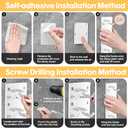 2 Pack Hat Organizer for Baseball Caps, Hat Hanger Holder Hold up to 16 Hat, Wall Hat Rack with Strong Adhesive, Multilayer Cap Storage Hooks for Closet Door and Bedroom (Beige-18)