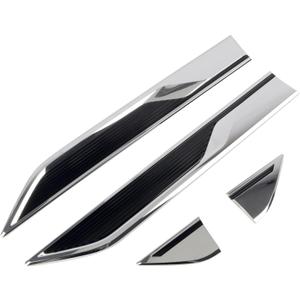 HIGH Flying for VW Volkswagen Atlas 2018-2024 Car Exterior Accessories Emblem Badge Front Side Fender Sticker Chrome with Black ABS 4pcs