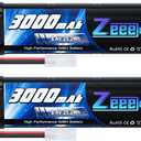 Zeee 8.4V 3000mAh NiMH Battery High Power RC Battery with Tamiya Plug for RC Car LOSI Associated HPI Tamiya Kyosho(2 Pack)