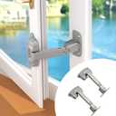 EUDEMON 2 Pack Updated Baby Window Safety Lock, Childproof Window Restrictor for UPVC, Adjustable Winodw Guard for Wooden, Metal Frames (Grey)
