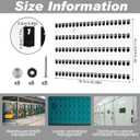 Beeveer Acrylic Key Board with 100 No. Hooks Wall Mount Key Rack Holder Hanger Storage Collection for School, Garage, Car Dealer, Office, Hotel, Real Estate(Transparent)