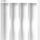 Bellsal White Utensil Organizer 10 Inch Silverware Tray for Drawer - 5 Compartment Small Narrow Bamboo