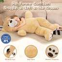 MorisMos Smiling Giant Teddy Bear 4 Feet, Soft Large Big Teddy Bear Stuffed Animals Plush 47 Inch Gifts for Kids, Girlfriend, Baby Shower, Birthday, Brown