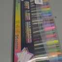 zengxiaoyun 24PCS Doodle dazzlingly Markers,Super Squiggles Outline Markers, Outline Metallic Markers Double Line Pens Permanent Markers Pens for Art, Drawing, Greeting