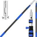 VASALAID 20FT+ Telescopic Pool Pole - 16 FT Adjustable Premium Swimming Pool Pole Heavy Duty Aluminum Extension Pool Cleaning Pole for Skimmer Net, Brush,Vacuum Head, Rakes