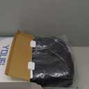 YOUFI Leather Seat Cushion Extra-Thick Booster for Office Chair to Rise Height - Full Filling for Support - with Breathable Cover, Handle and Buckle - Relieves Back Pain  18"x16"x6" (Black)