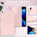 Case for iPad (A16) 11th Generation 11 Inch 2025/ iPad 10th Generation 10.9 inch 2022, Auto Wake/Sleep, Support Touch ID, Slim Trifold Stand Protective Cover with Soft TPU Back (Light Pink)
